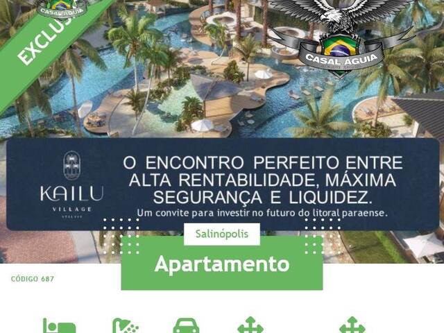 #687 - Apartamento para Venda em Salinópolis - PA - 1