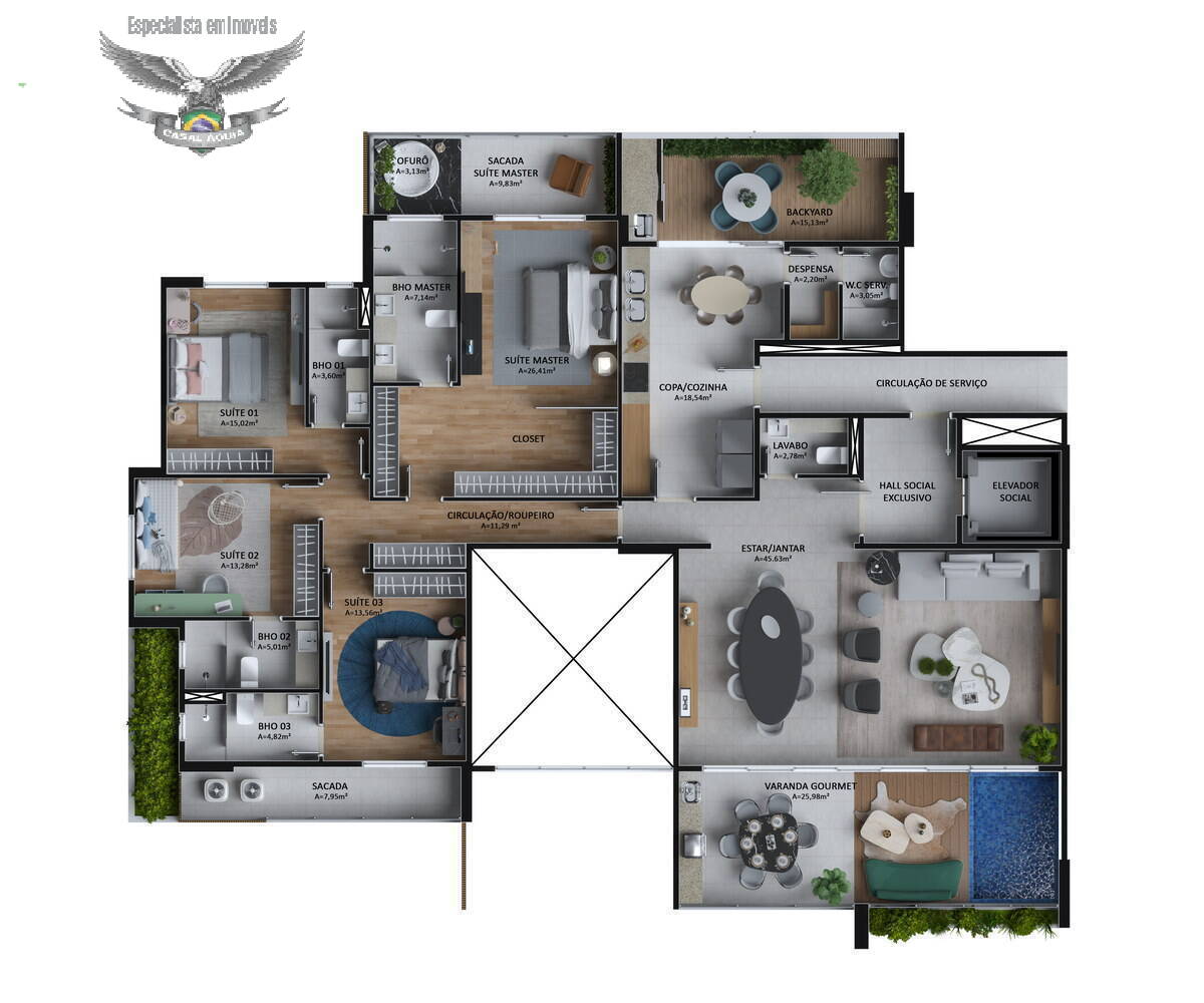 Apartamento, 4 quartos, 232 m² - Foto 25