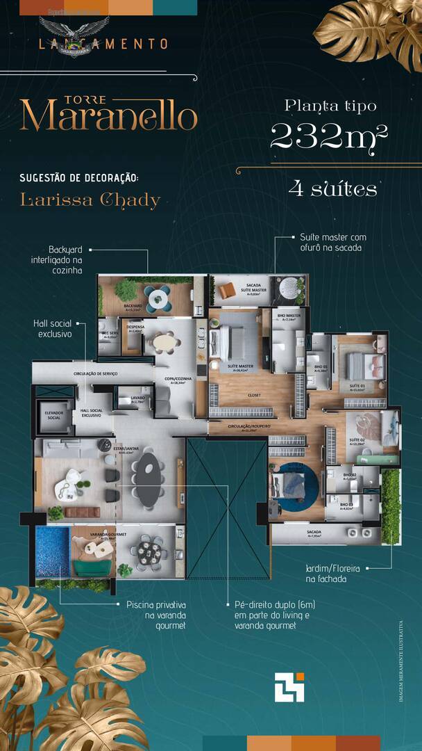 Apartamento, 4 quartos, 232 m² - Foto 26