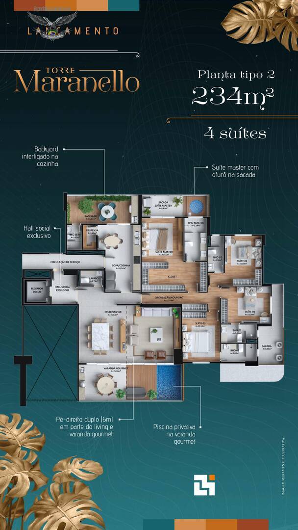 Apartamento, 4 quartos, 232 m² - Foto 27