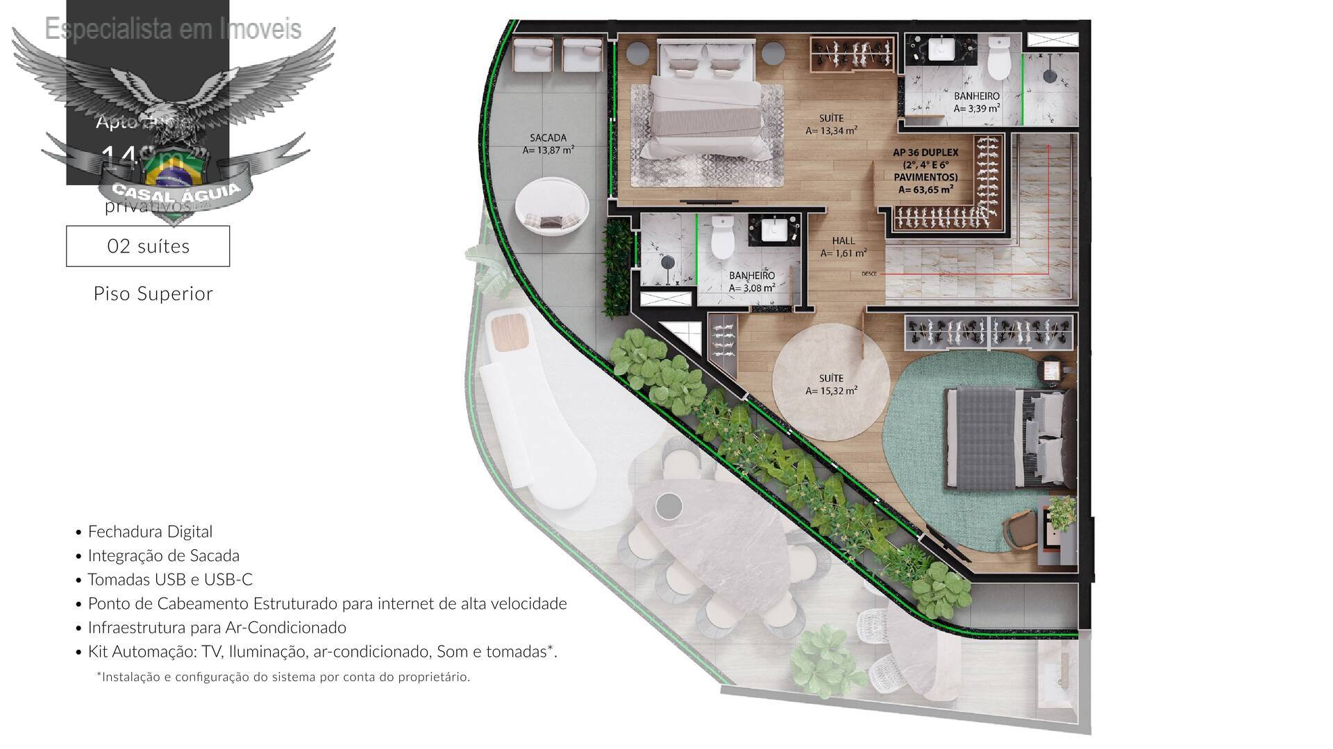 Apartamento, 2 quartos, 64 m² - Foto 69