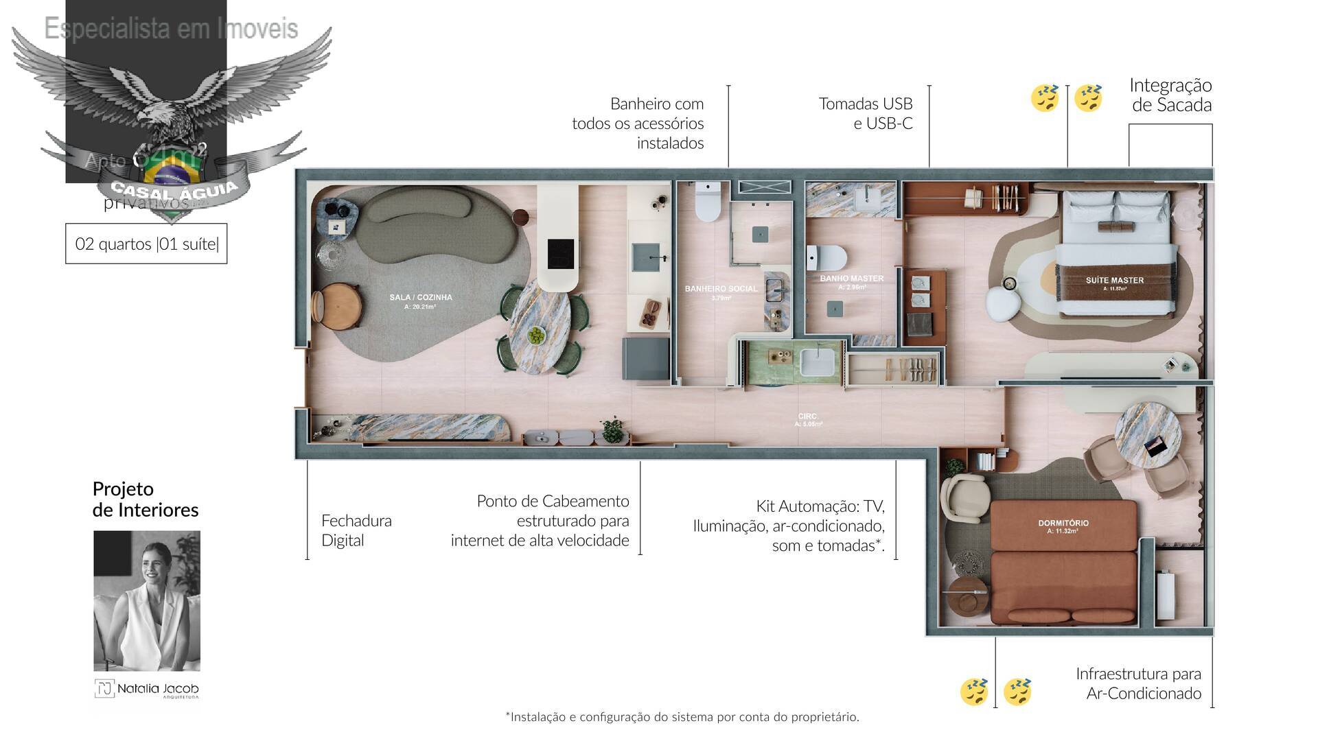 Apartamento, 2 quartos, 64 m² - Foto 65