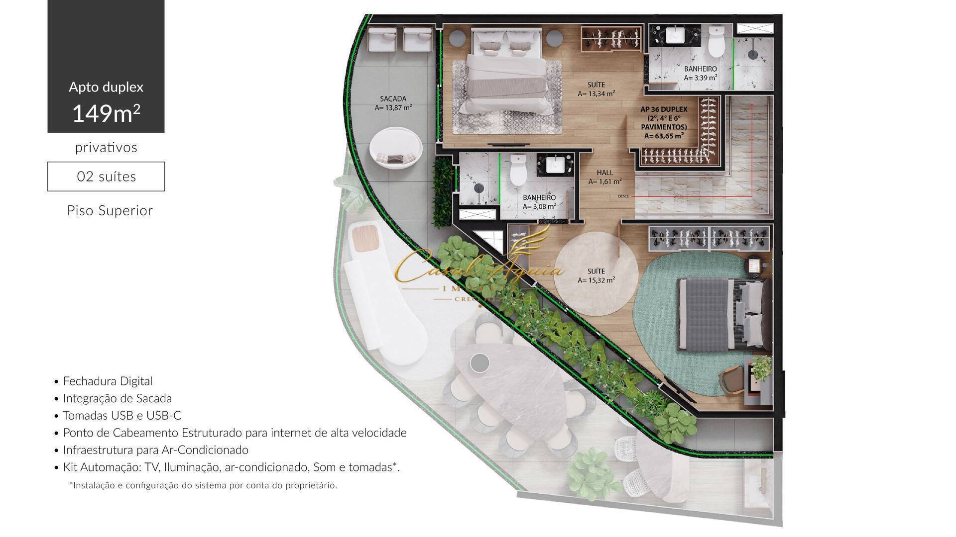 Apartamento, 2 quartos, 139 m² - Foto 69