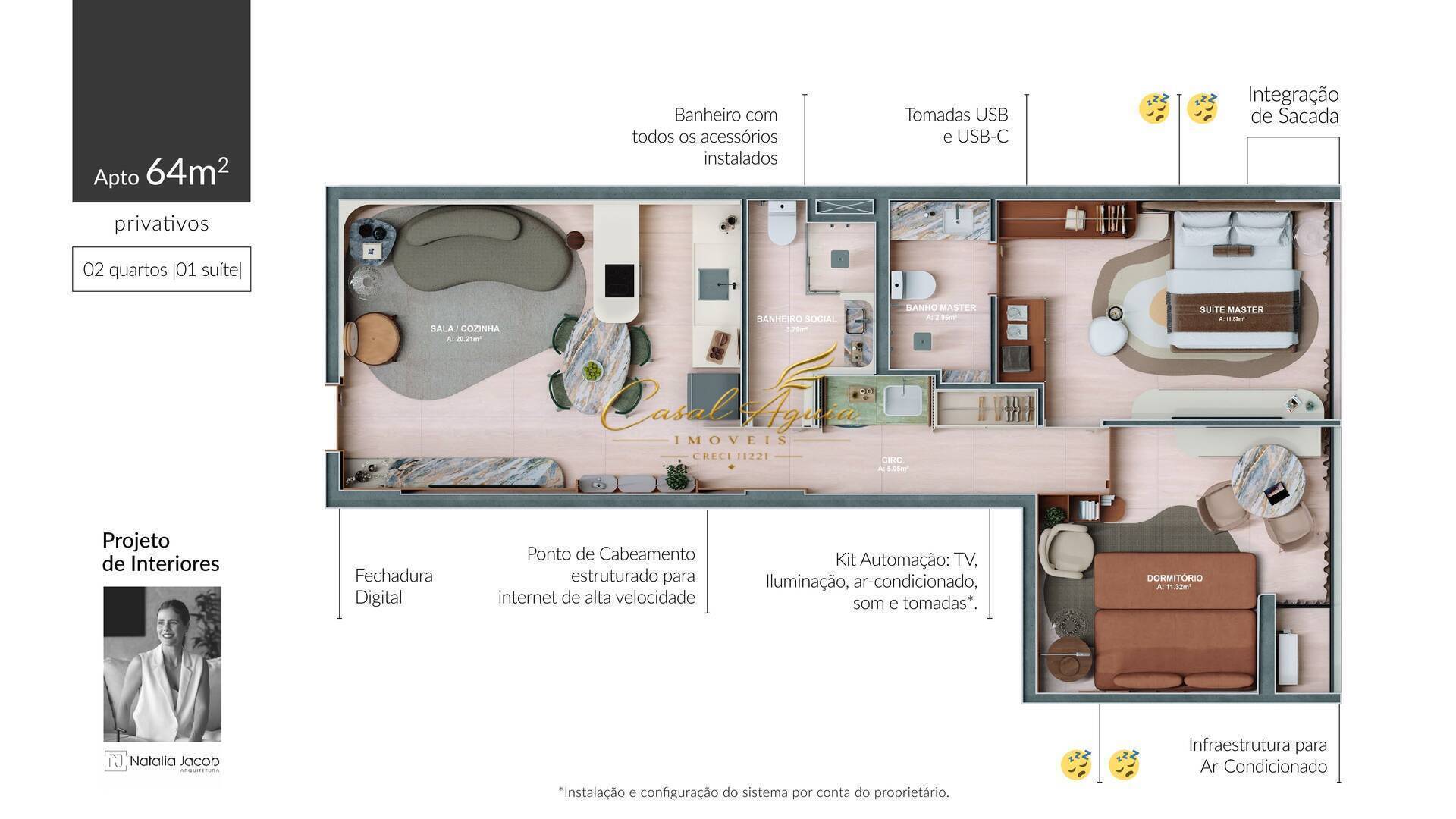 Apartamento, 2 quartos, 139 m² - Foto 65