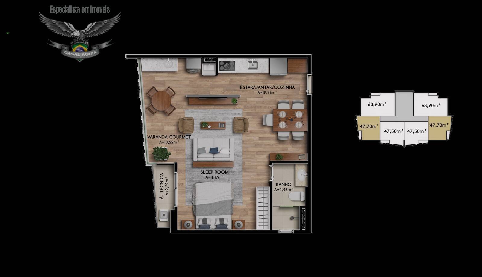 Apartamento à venda com 1 quarto, 47m² - Foto 31