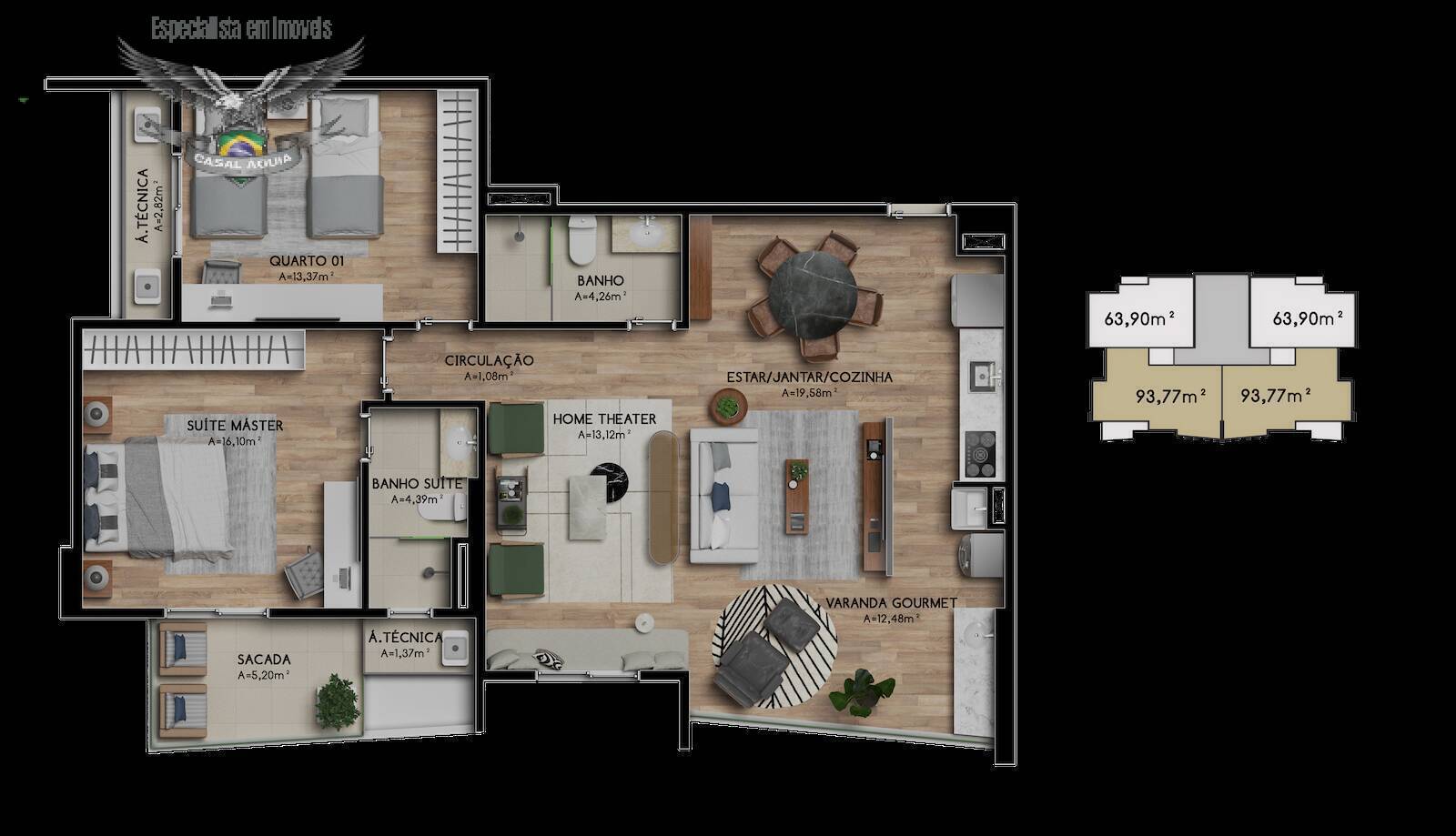 Apartamento à venda com 1 quarto, 47m² - Foto 30