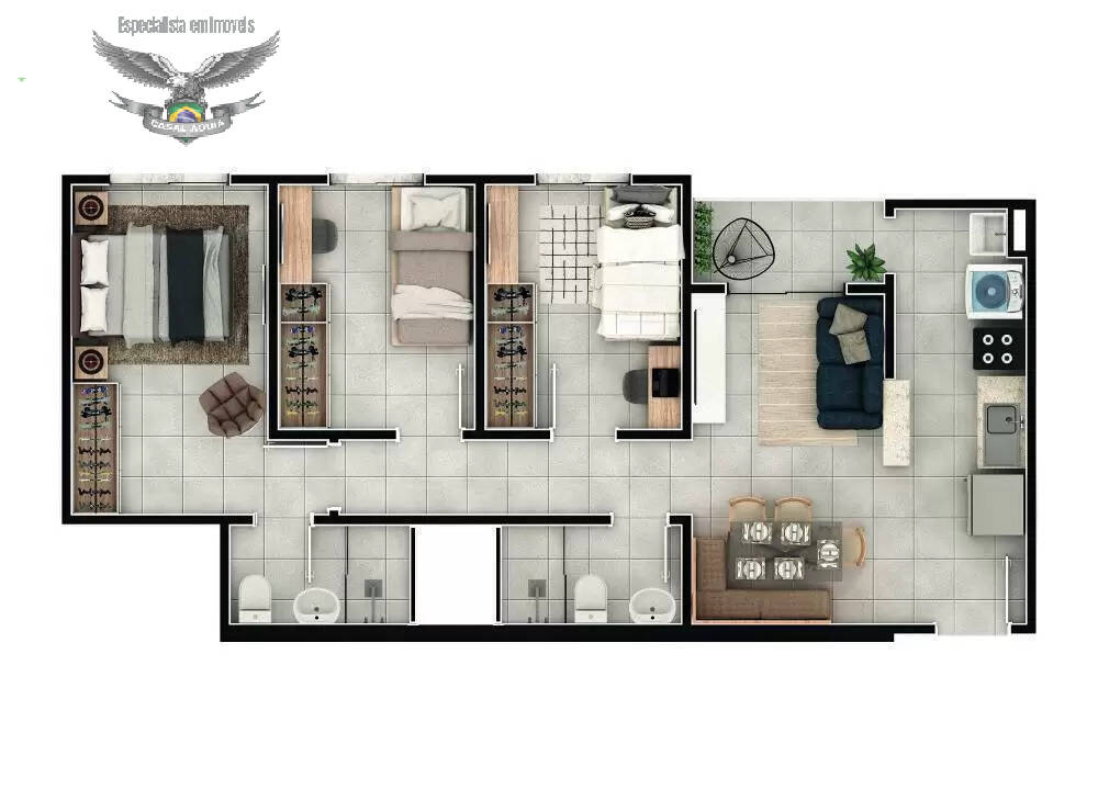 Apartamento à venda com 2 quartos, 51m² - Foto 44