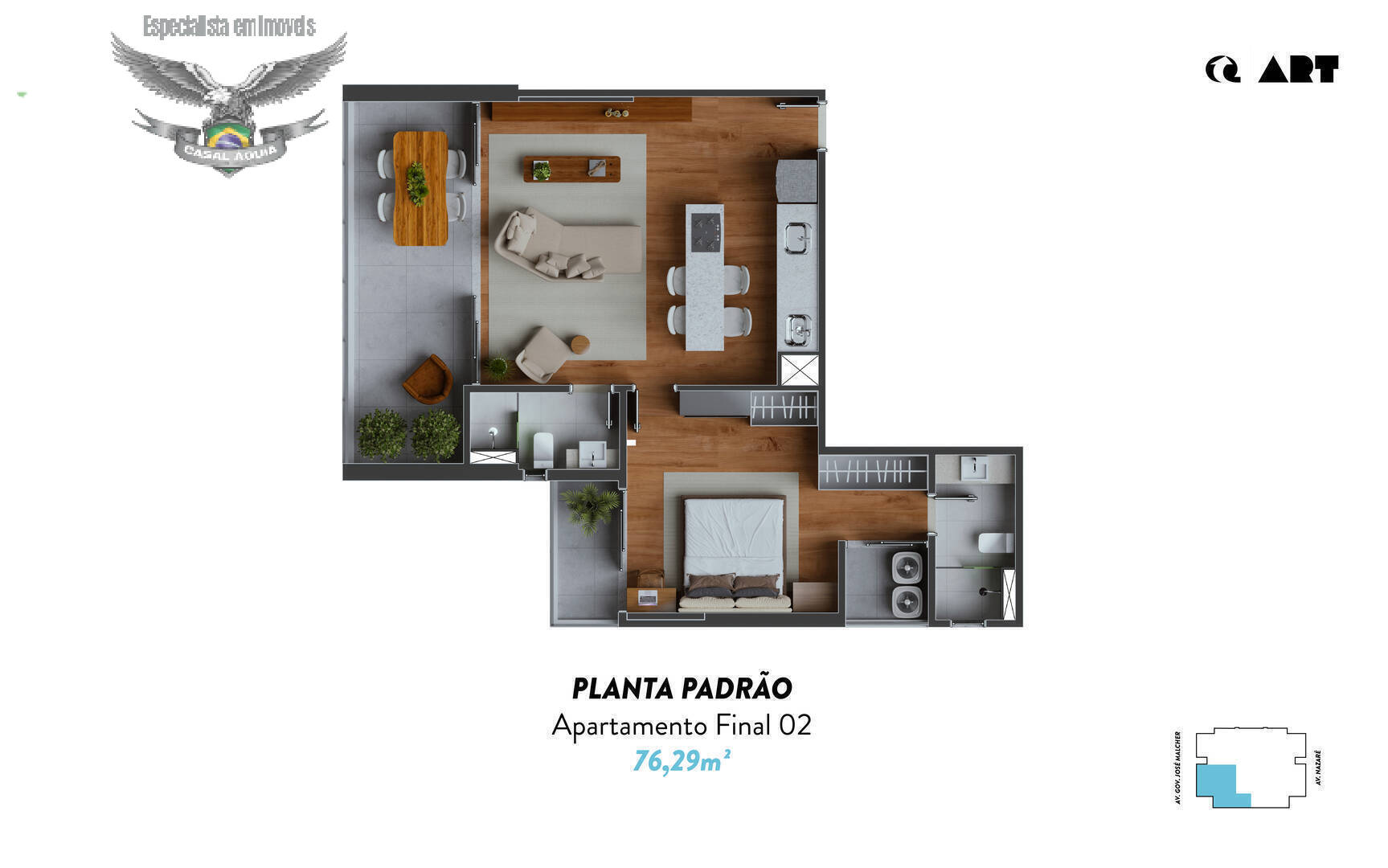 Apartamento à venda com 1 quarto, 76m² - Foto 23