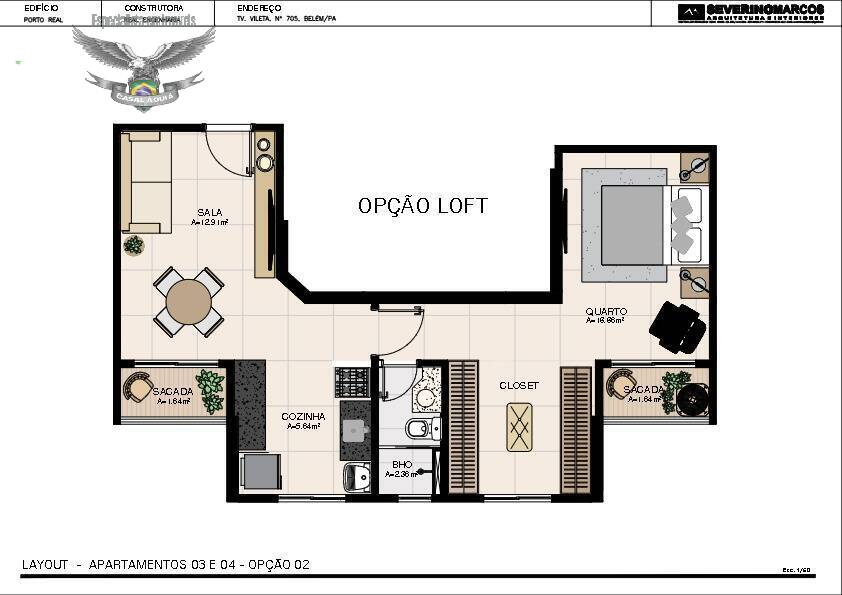 Apartamento à venda com 3 quartos, 57m² - Foto 12
