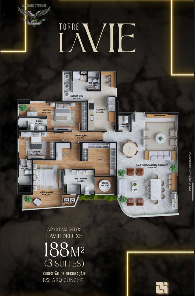 Apartamento à venda com 4 quartos, 188m² - Foto 20