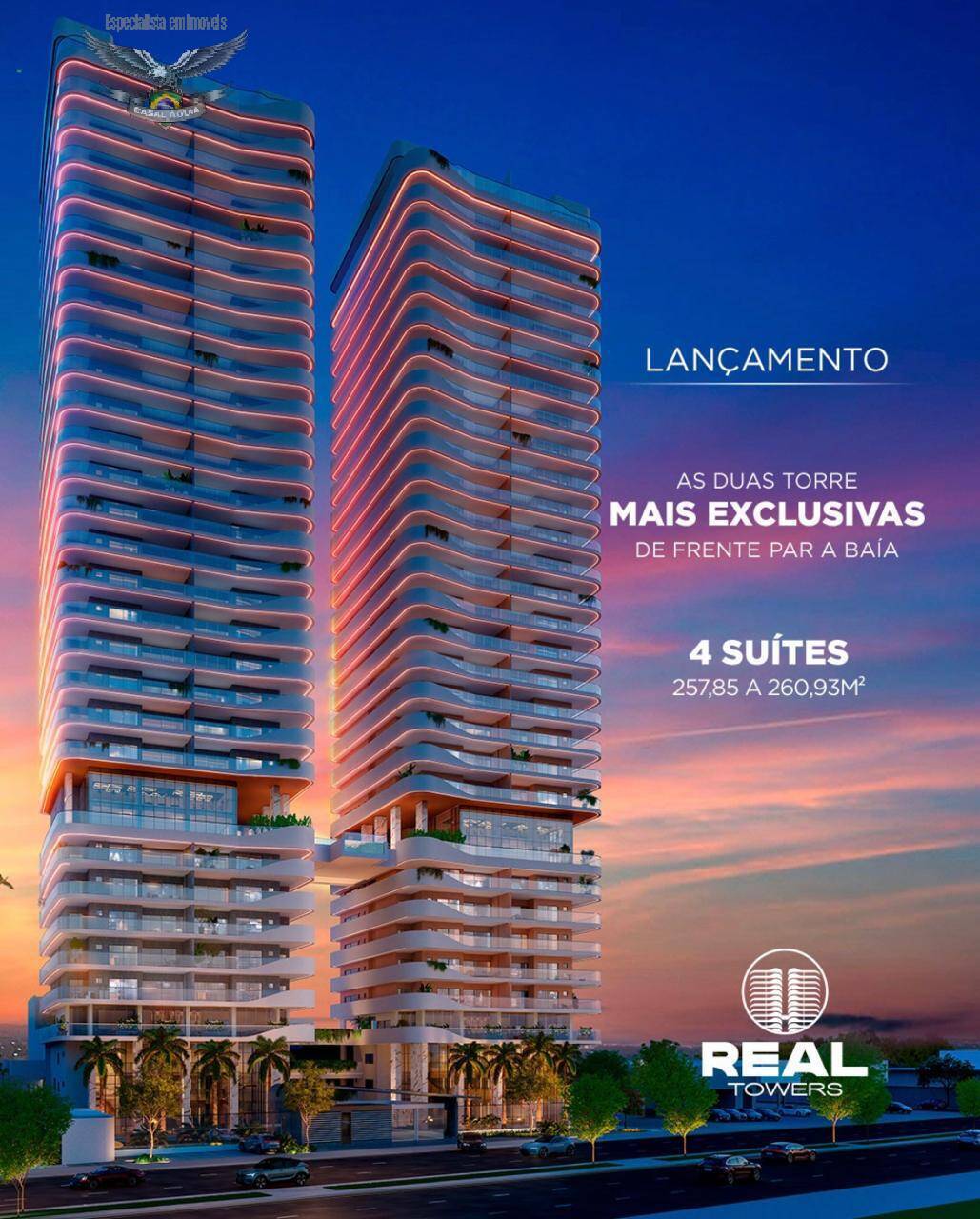 Real Towers um projeto luxuoso e visionário de frente para a Baía