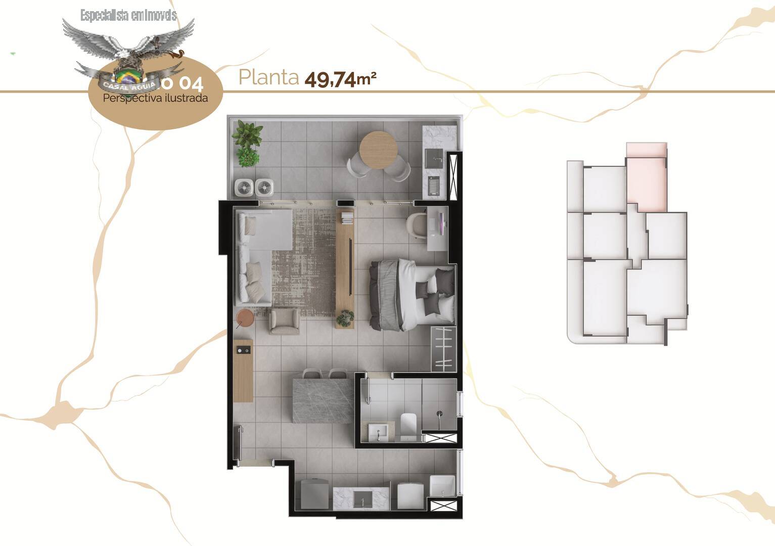 Apartamento à venda com 1 quarto, 51m² - Foto 22
