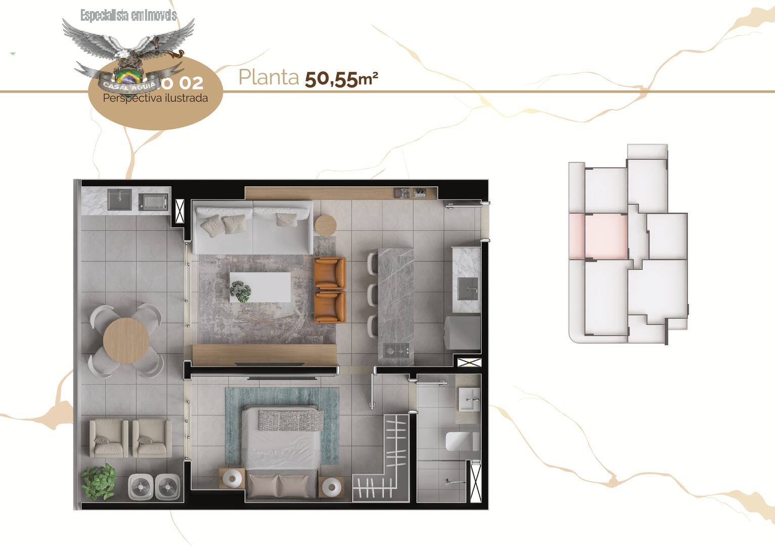 Apartamento à venda com 1 quarto, 51m² - Foto 23