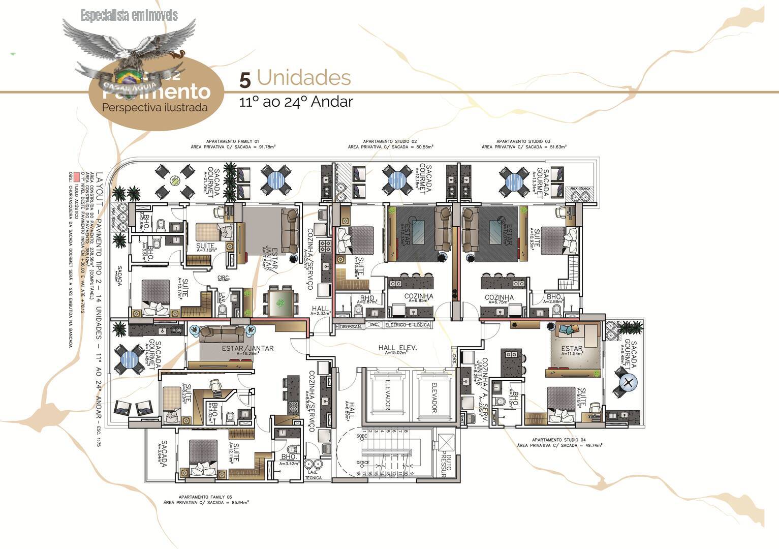 Apartamento à venda com 1 quarto, 51m² - Foto 34
