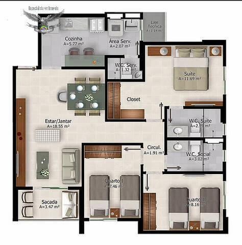 Apartamento à venda com 3 quartos, 76m² - Foto 20