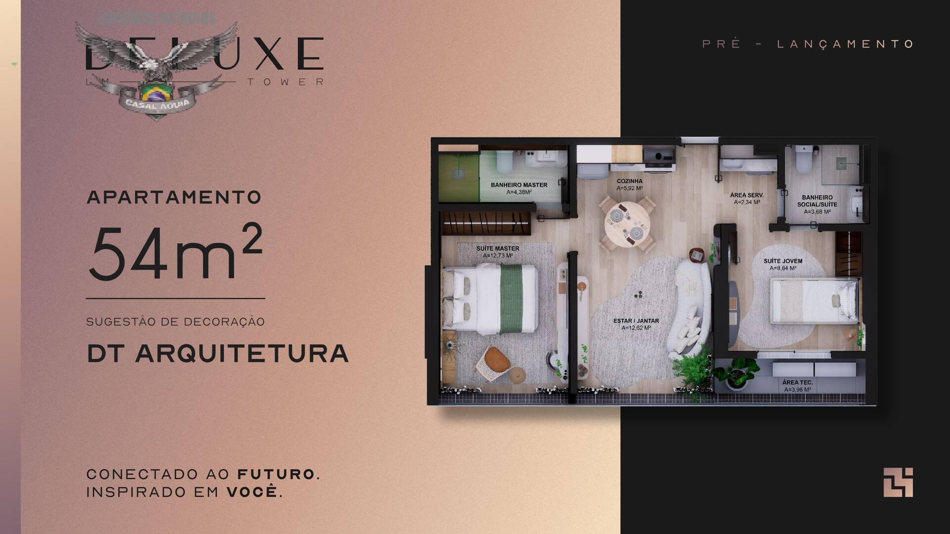 Apartamento, 2 quartos, 54 m² - Foto 1