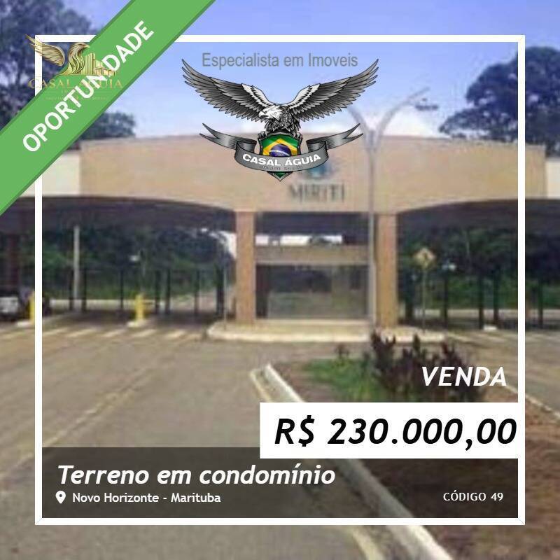 CASAL AGUIA VENDE LOTE NO CONDOMINIO MIRITI GOLF MARINA